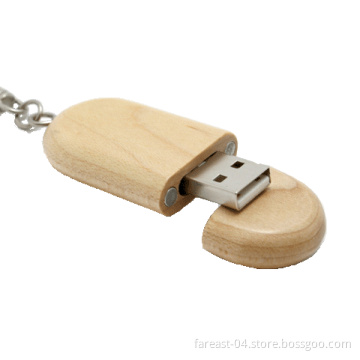 128GB Keyring Wooden USB Memory Pendrives (UW05)